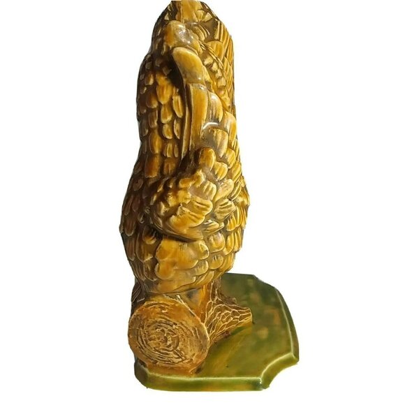 Vintage See, Speak and Hear No Evil, Glazed Ceramic Porcelain Owls Figurine - Picture 4 of 6